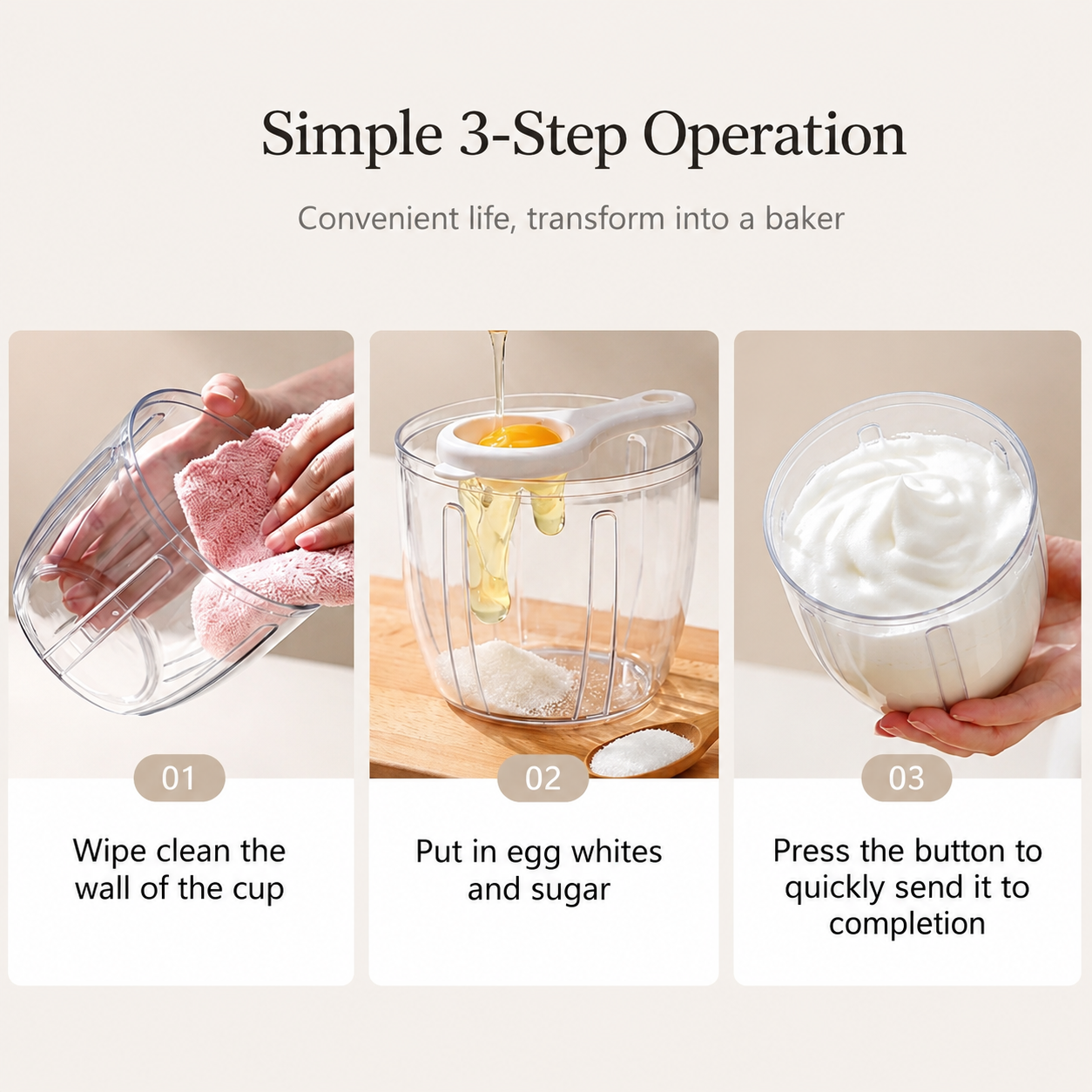 Electric Milk Frother Handheld Whisk Egg Beater Foam Maker USB Rechargeable Drink Mixer Coffee Latte Matcha Whipped Cream Cappuccino Hot Chocolate Egg Mixer Kitchen Gadget
