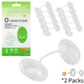 20 Pcs Disposable Nasal Filters Invisible Nose Plugs Allergy Relief Breathable Comfort Fit Multi Hypoallergenic Soft Material
