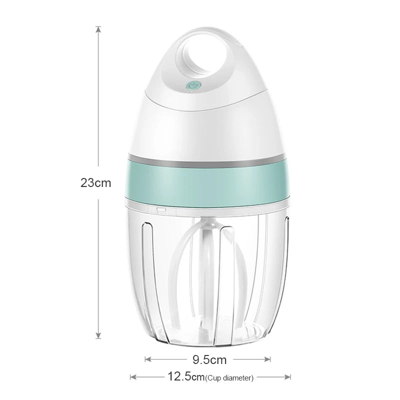 Electric Milk Frother Handheld Whisk Egg Beater Foam Maker USB Rechargeable Drink Mixer Coffee Latte Matcha Whipped Cream Cappuccino Hot Chocolate Egg Mixer Kitchen Gadget