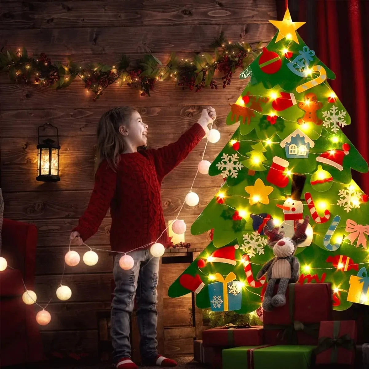 Christmas Tree with 32 Ornaments